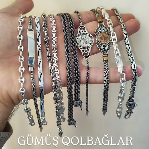 Kişi Gümüş Qolbaq 925 ayar (0536)
